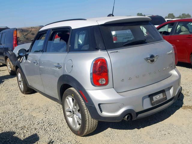 WMWZC3C53DWP23056 - 2013 MINI COOPER S C SILVER photo 3