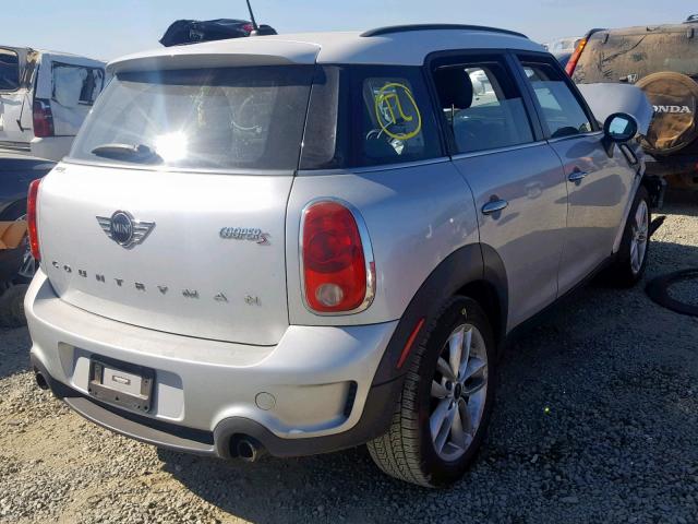 WMWZC3C53DWP23056 - 2013 MINI COOPER S C SILVER photo 4