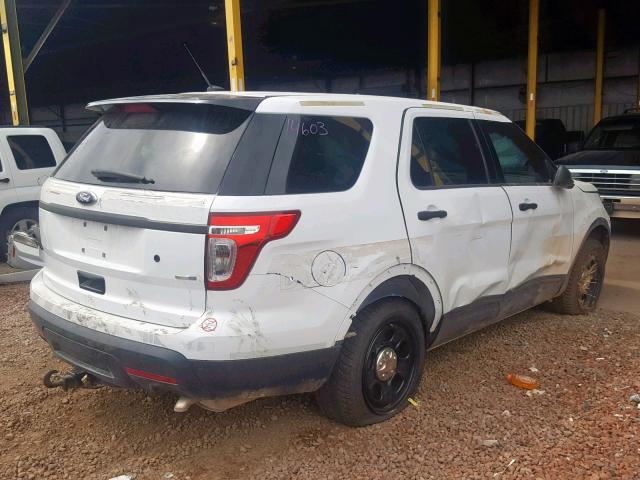 1FM5K8AR9EGB85817 - 2014 FORD EXPLORER P WHITE photo 4