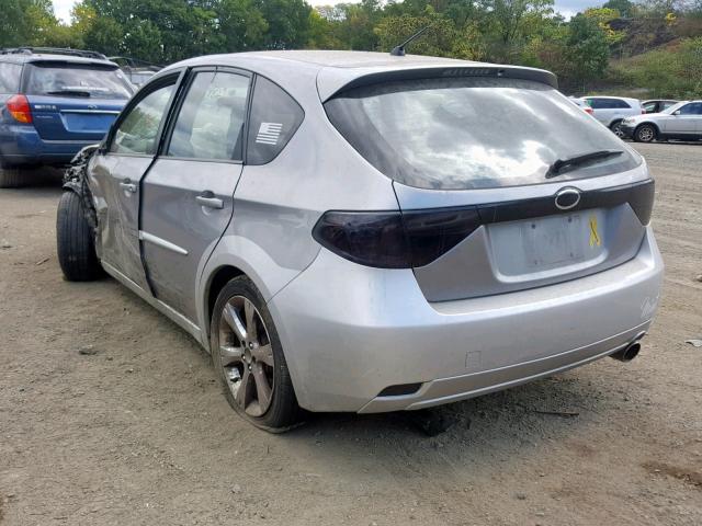 JF1GH63678H828804 - 2008 SUBARU IMPREZA OU SILVER photo 3