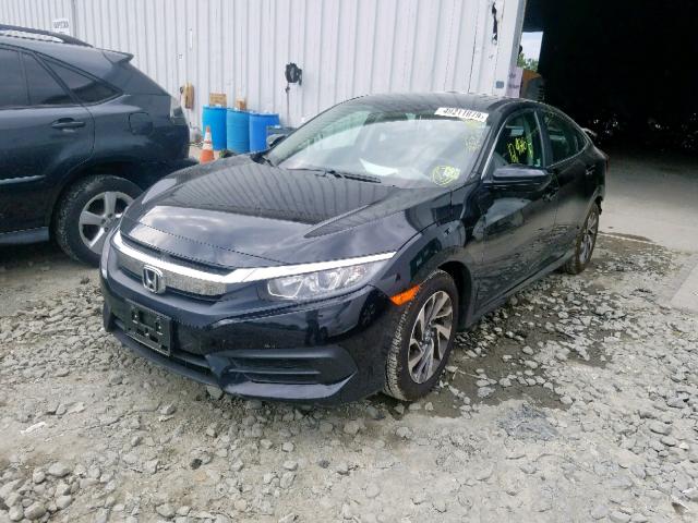 2HGFC2F79JH581823 - 2018 HONDA CIVIC EX BLACK photo 2