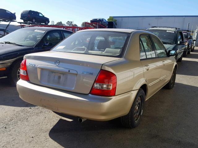 JM1BJ226910412910 - 2001 MAZDA PROTEGE LX BEIGE photo 4