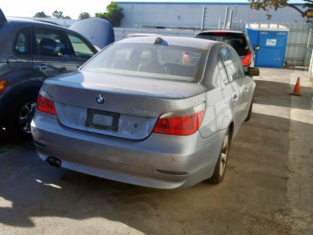 WBANA535X4B173233 - 2004 BMW 525 I GRAY photo 4