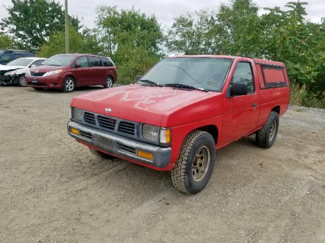 1N6SD11S4SC322478 - 1995 NISSAN TRUCK E/XE RED photo 2