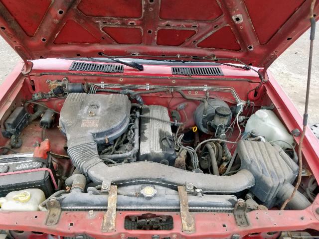 1N6SD11S4SC322478 - 1995 NISSAN TRUCK E/XE RED photo 7