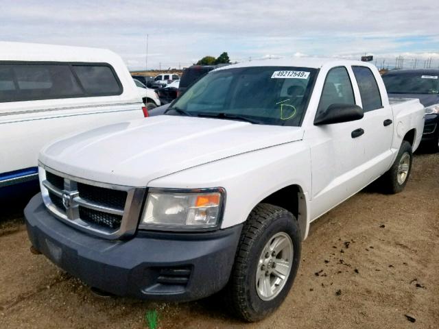 1D3HW38NX8S581629 - 2008 DODGE DAKOTA SXT WHITE photo 2