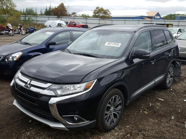 JA4AZ3A32GZ061628 - 2016 MITSUBISHI OUTLANDER BLACK photo 2