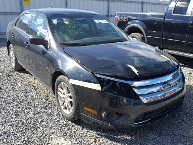 3FAHP0GA9AR190885 - 2010 FORD FUSION S BLACK photo 1