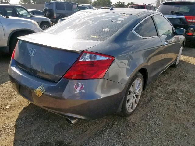 1HGCS22889A000231 - 2009 HONDA ACCORD EXL GRAY photo 4