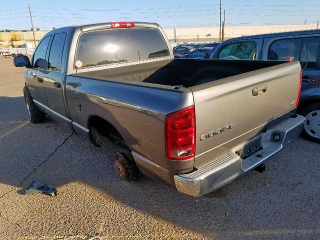 1D7HA18D54S624552 - 2004 DODGE RAM 1500 S GRAY photo 3