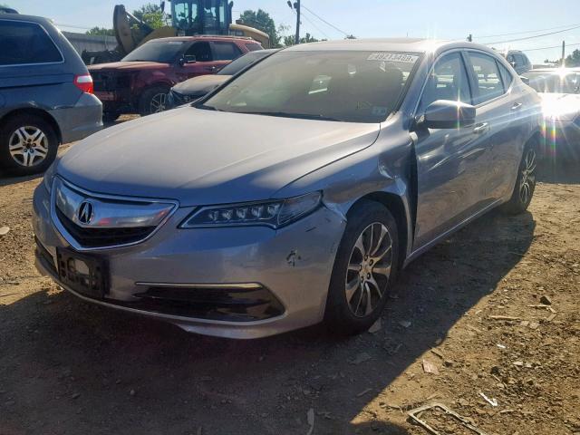 19UUB1F36FA009843 - 2015 ACURA TLX SILVER photo 2