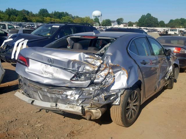 19UUB1F36FA009843 - 2015 ACURA TLX SILVER photo 4