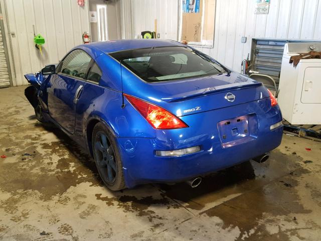 JN1AZ34D23T112328 - 2003 NISSAN 350Z COUPE BLUE photo 3