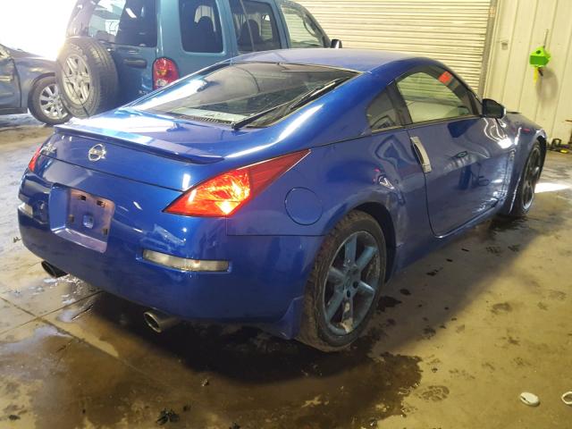 JN1AZ34D23T112328 - 2003 NISSAN 350Z COUPE BLUE photo 4