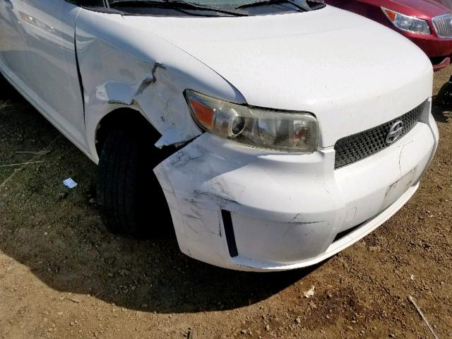 JTLKE50E591089353 - 2009 TOYOTA SCION XB თეთრი ფოტო 9