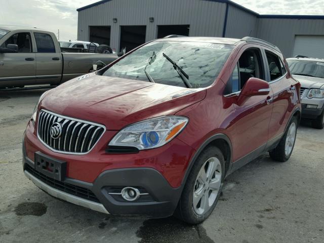 KL4CJBSB3GB739053 - 2016 BUICK ENCORE CON RED photo 2