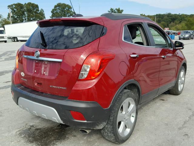 KL4CJBSB3GB739053 - 2016 BUICK ENCORE CON RED photo 4