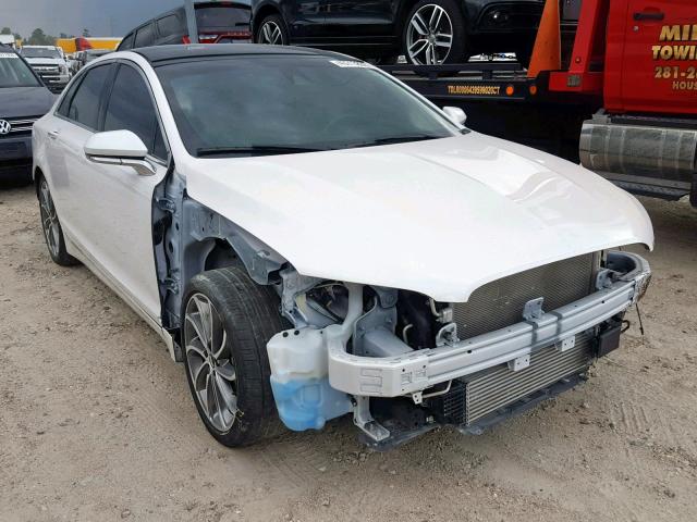 3LN6L5FC5HR655407 - 2017 LINCOLN MKZ RESERV WHITE photo 1