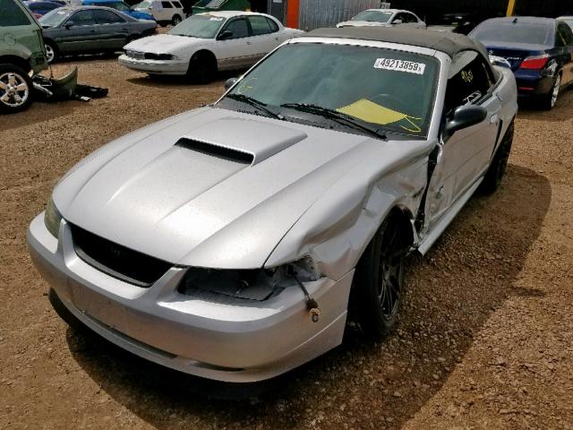 1FAFP45X43F425425 - 2003 FORD MUSTANG GT SILVER photo 2