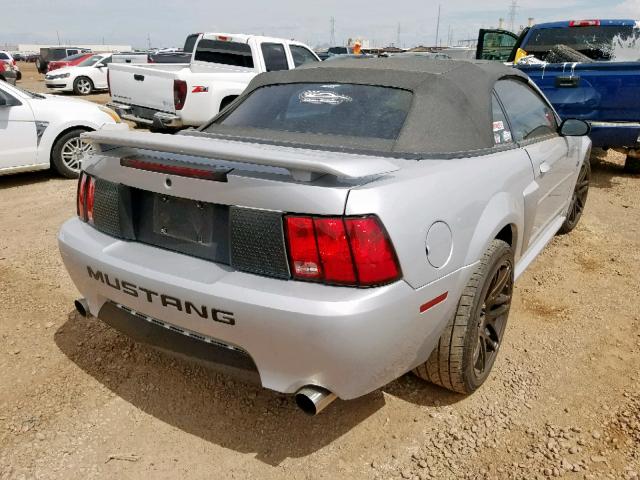 1FAFP45X43F425425 - 2003 FORD MUSTANG GT SILVER photo 4