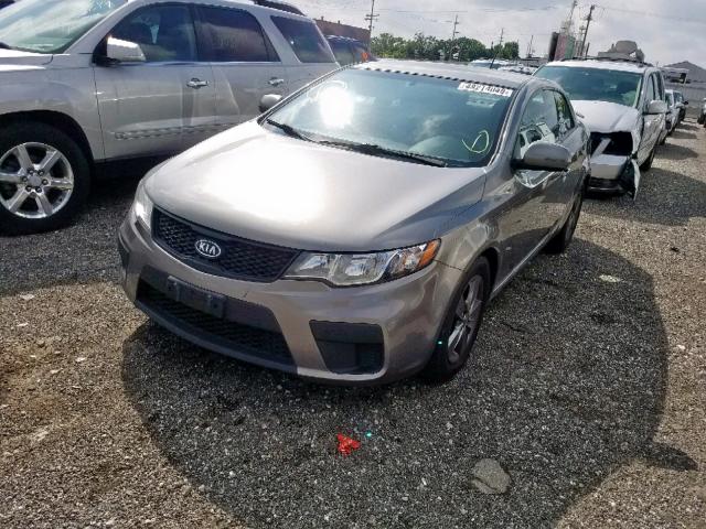 KNAFU6A22C5590126 - 2012 KIA FORTE EX GRAY photo 2