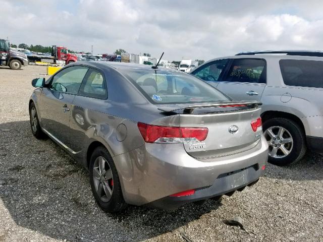 KNAFU6A22C5590126 - 2012 KIA FORTE EX GRAY photo 3