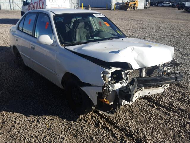 KMHCG45CX5U580159 - 2005 HYUNDAI ACCENT GL WHITE photo 1