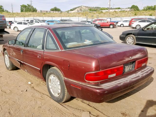 2G4WB52M8T1487700 - 1996 BUICK REGAL CUST BURGUNDY photo 3