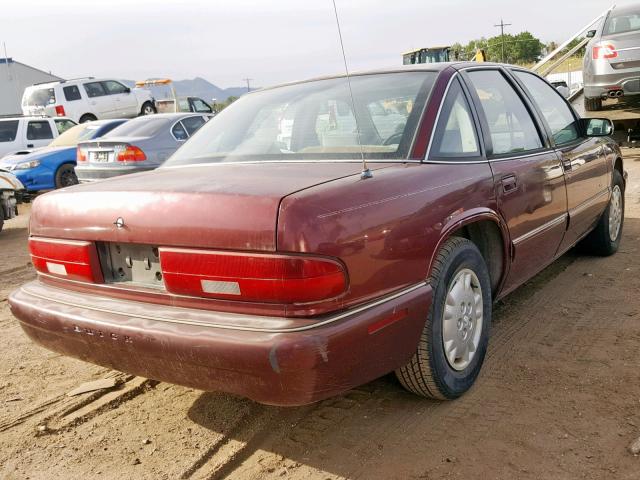 2G4WB52M8T1487700 - 1996 BUICK REGAL CUST BURGUNDY photo 4