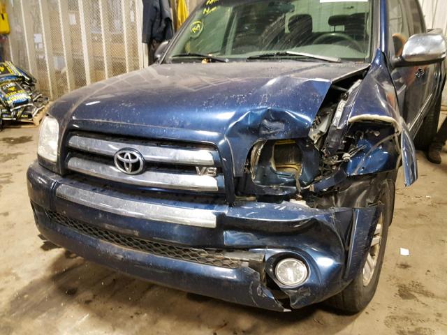 5TBET34104S460997 - 2004 TOYOTA TUNDRA DOU BLUE photo 9