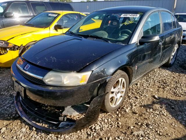 1G8AL52F03Z115606 - 2003 SATURN ION LEVEL BLACK photo 2