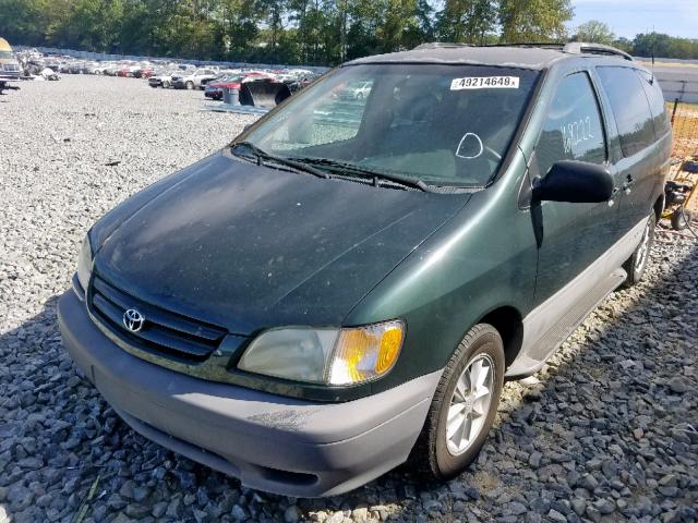 4T3ZF13C81U374502 - 2001 TOYOTA SIENNA LE GREEN photo 2