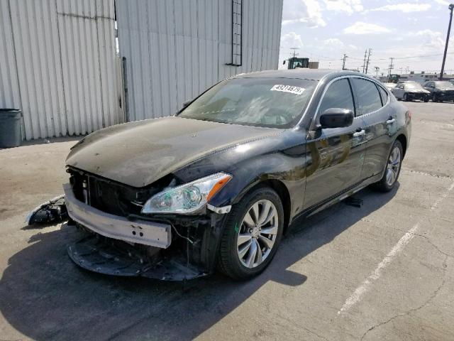 JN1BY1AP2CM332427 - 2012 INFINITI M37 BLACK photo 2