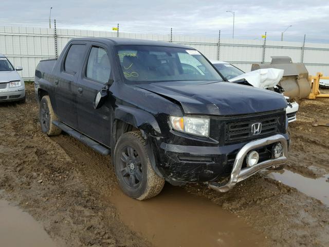 2HJYK16597H001039 - 2007 HONDA RIDGELINE BLACK photo 1