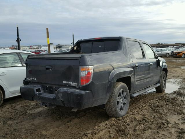 2HJYK16597H001039 - 2007 HONDA RIDGELINE BLACK photo 4