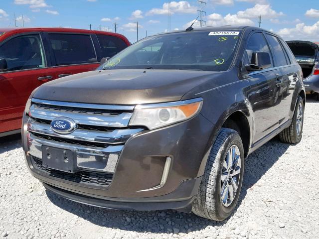 2FMDK3KC5BBA71728 - 2011 FORD EDGE LIMIT BROWN photo 2