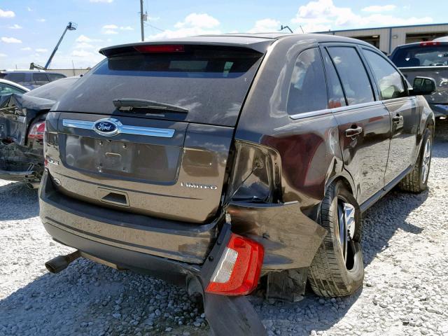 2FMDK3KC5BBA71728 - 2011 FORD EDGE LIMIT BROWN photo 4