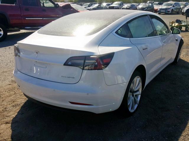 5YJ3E1EBXKF421968 - 2019 TESLA MODEL 3 WHITE photo 4