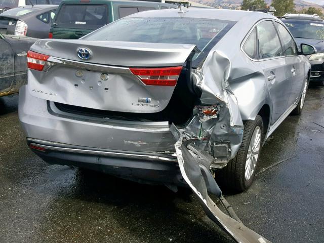 4T1BD1EB8FU040742 - 2015 TOYOTA AVALON HYB SILVER photo 4