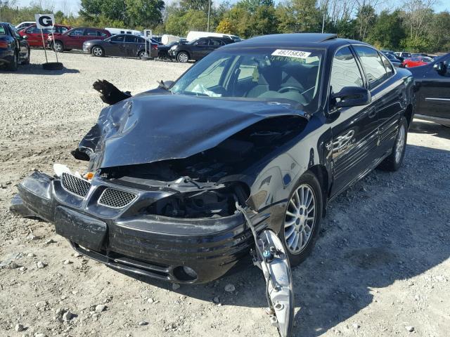 1G2NF52T71M654288 - 2001 PONTIAC GRAND AM S BLACK photo 2