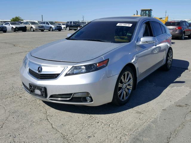 19UUA8F32EA002673 - 2014 ACURA TL SE SILVER photo 2