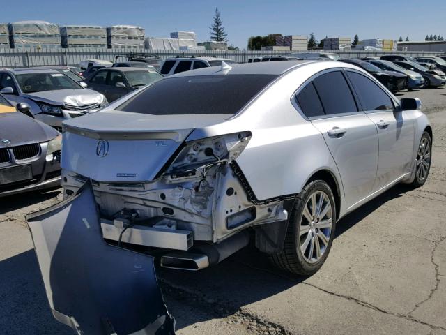 19UUA8F32EA002673 - 2014 ACURA TL SE SILVER photo 4