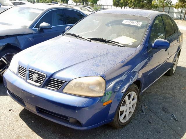 KL5JD52Z64K027057 - 2004 SUZUKI FORENZA S BLUE photo 2