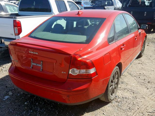 YV1MS382X52087608 - 2005 VOLVO S40 2.4I RED photo 4