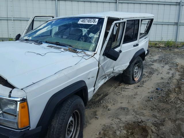 1J4FJ28S4ML574382 - 1991 JEEP CHEROKEE WHITE photo 9