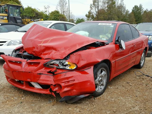 1G2NW12EX4M614253 - 2004 PONTIAC GRAND AM G RED photo 2