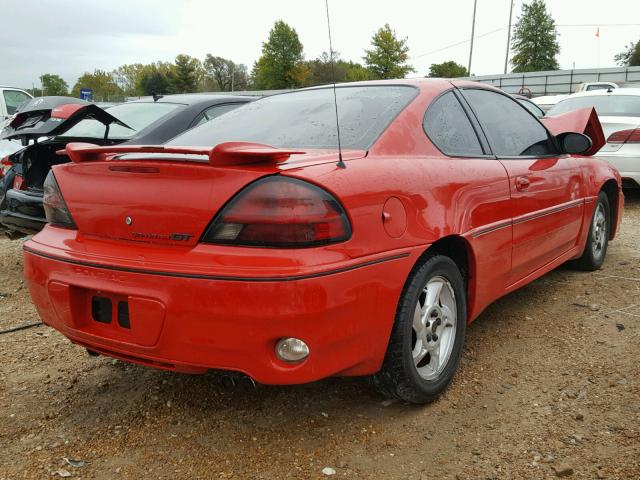 1G2NW12EX4M614253 - 2004 PONTIAC GRAND AM G RED photo 4