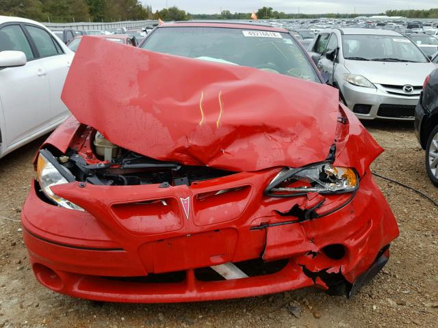 1G2NW12EX4M614253 - 2004 PONTIAC GRAND AM G RED photo 7