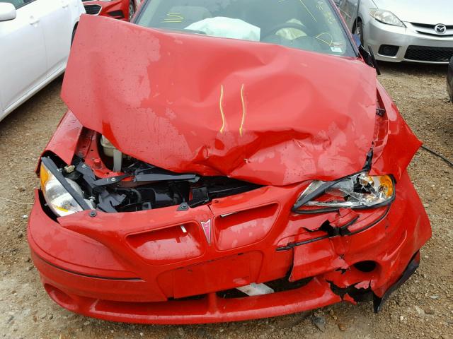 1G2NW12EX4M614253 - 2004 PONTIAC GRAND AM G RED photo 9