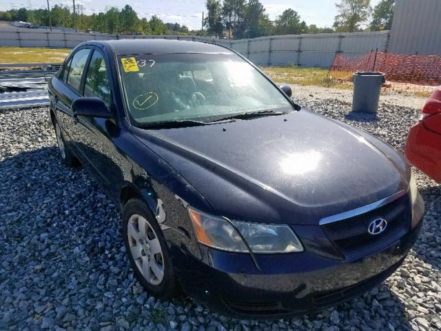 5NPET46CX8H367721 - 2008 HYUNDAI SONATA GLS BLUE photo 1